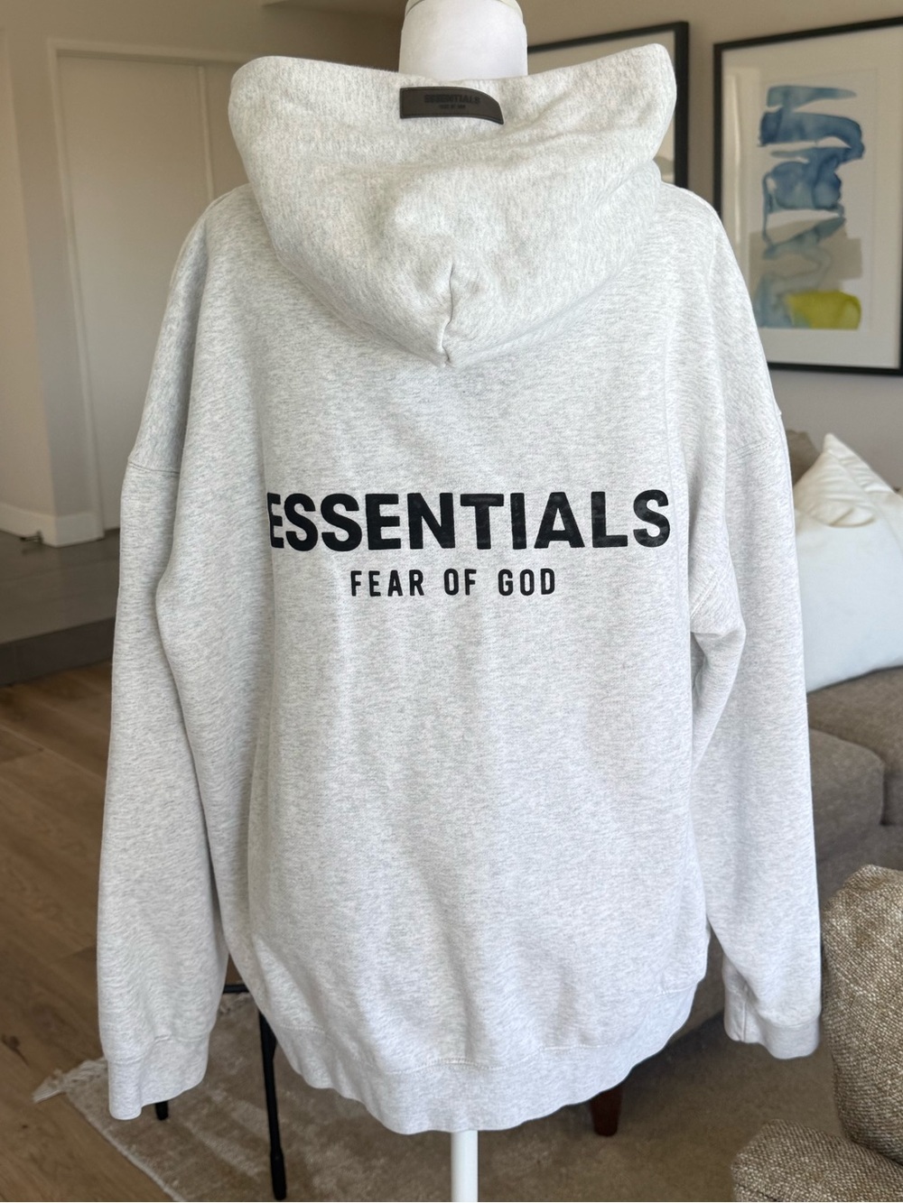 Fear of God ESSENTIALS Light Gray Hoodie